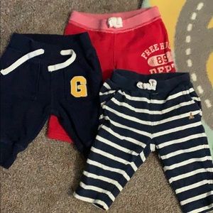 Baby boy gap joggers bundle 3-6mths